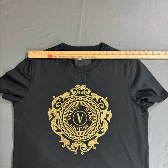 Versace Jeans Couture Women’s Black T-Shirt Dress Size XL - Picture 8 of 15